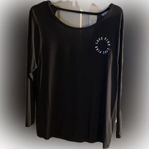 PINK Victoria’s Secret Backless Long Sleeve Top Size S